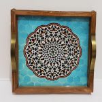 Artistic wooden tray