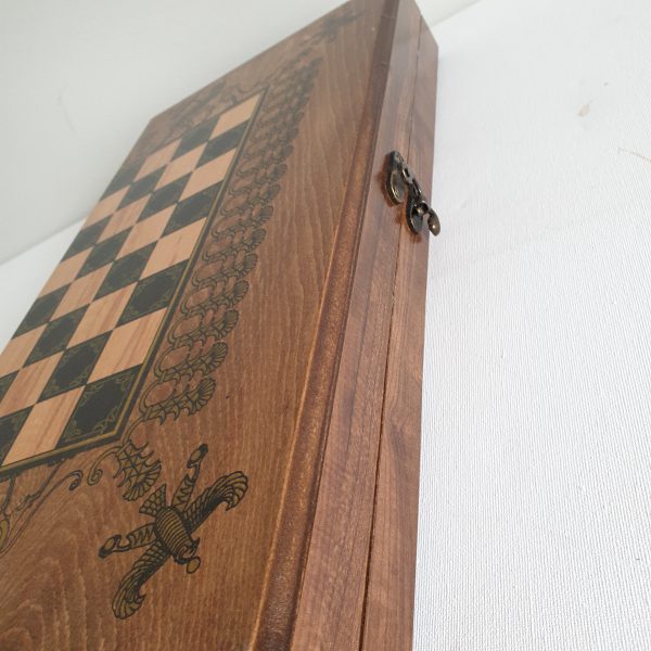 wooden backgammon