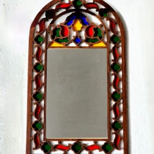 curved mirror frame