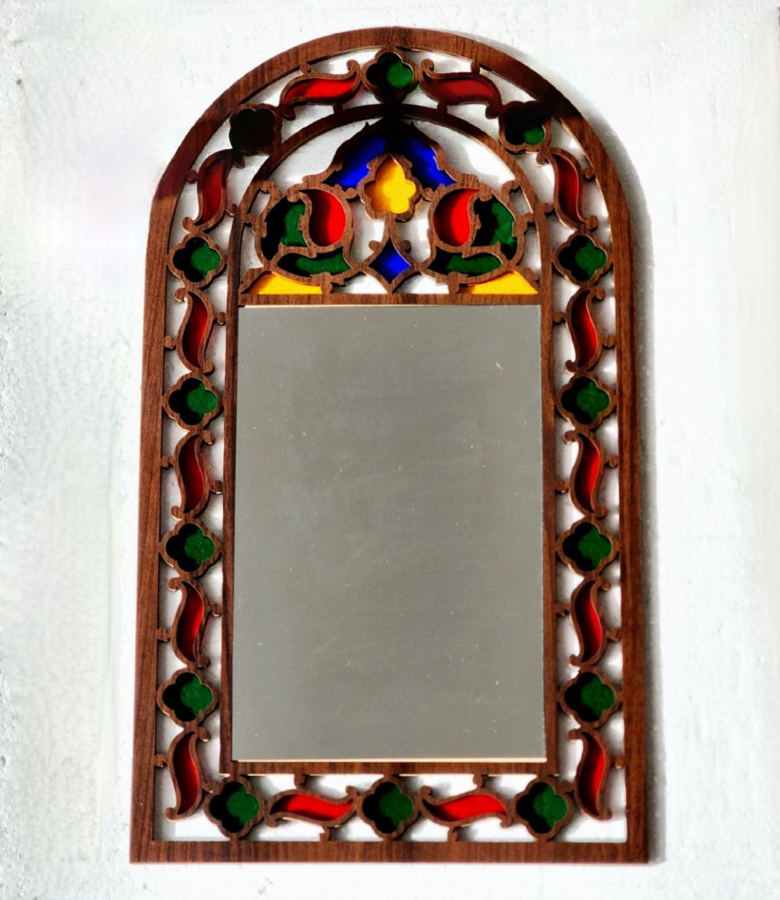 curved mirror frame