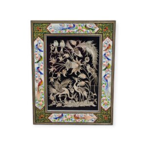 1. Persian Khatamkari Copper Engraved Wall Art