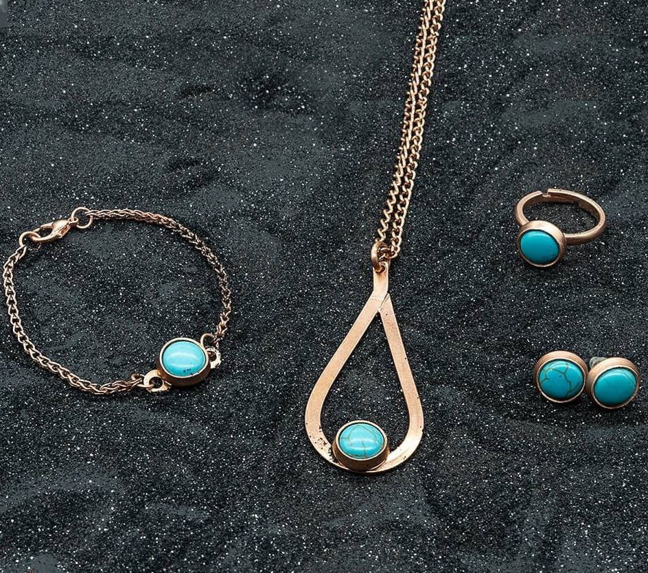 copper jewelry set