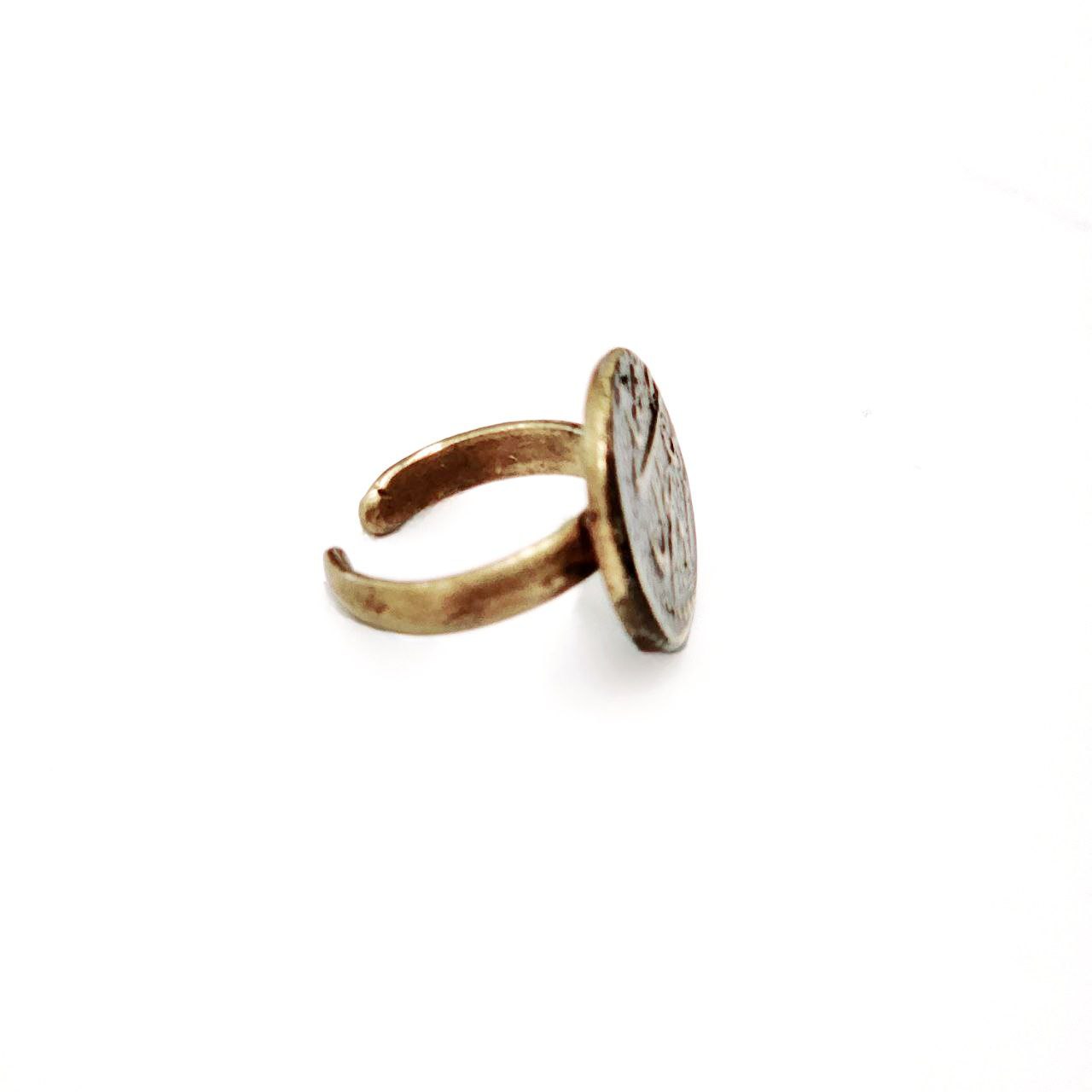 Hand made brass ring