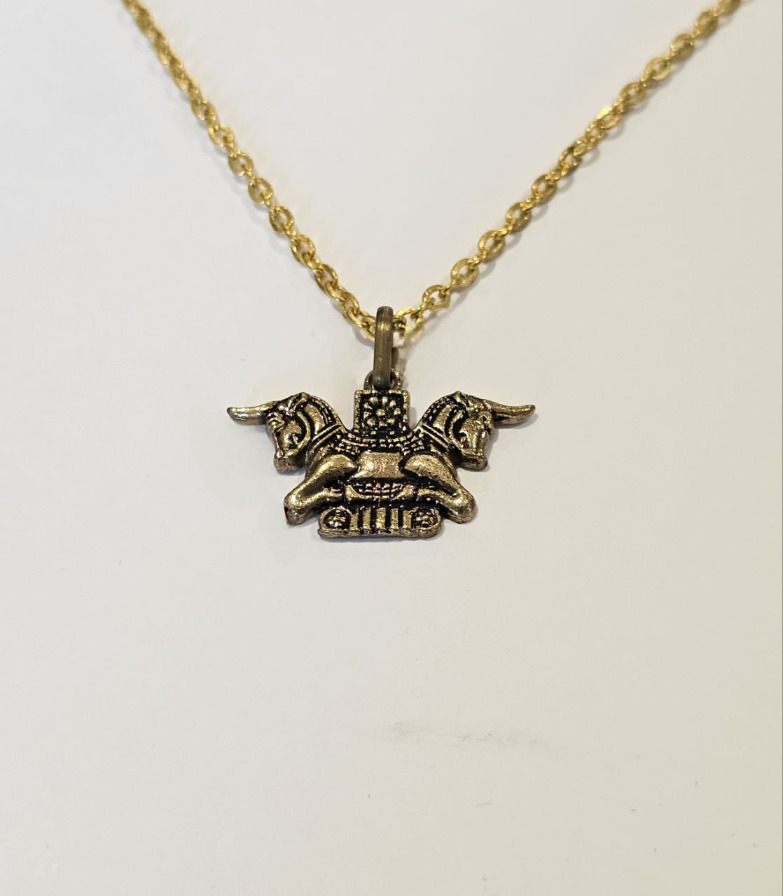 Hand made brass necklace