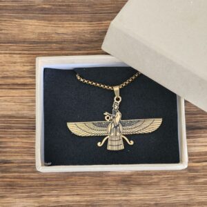 Faravahar stainless steel necklace