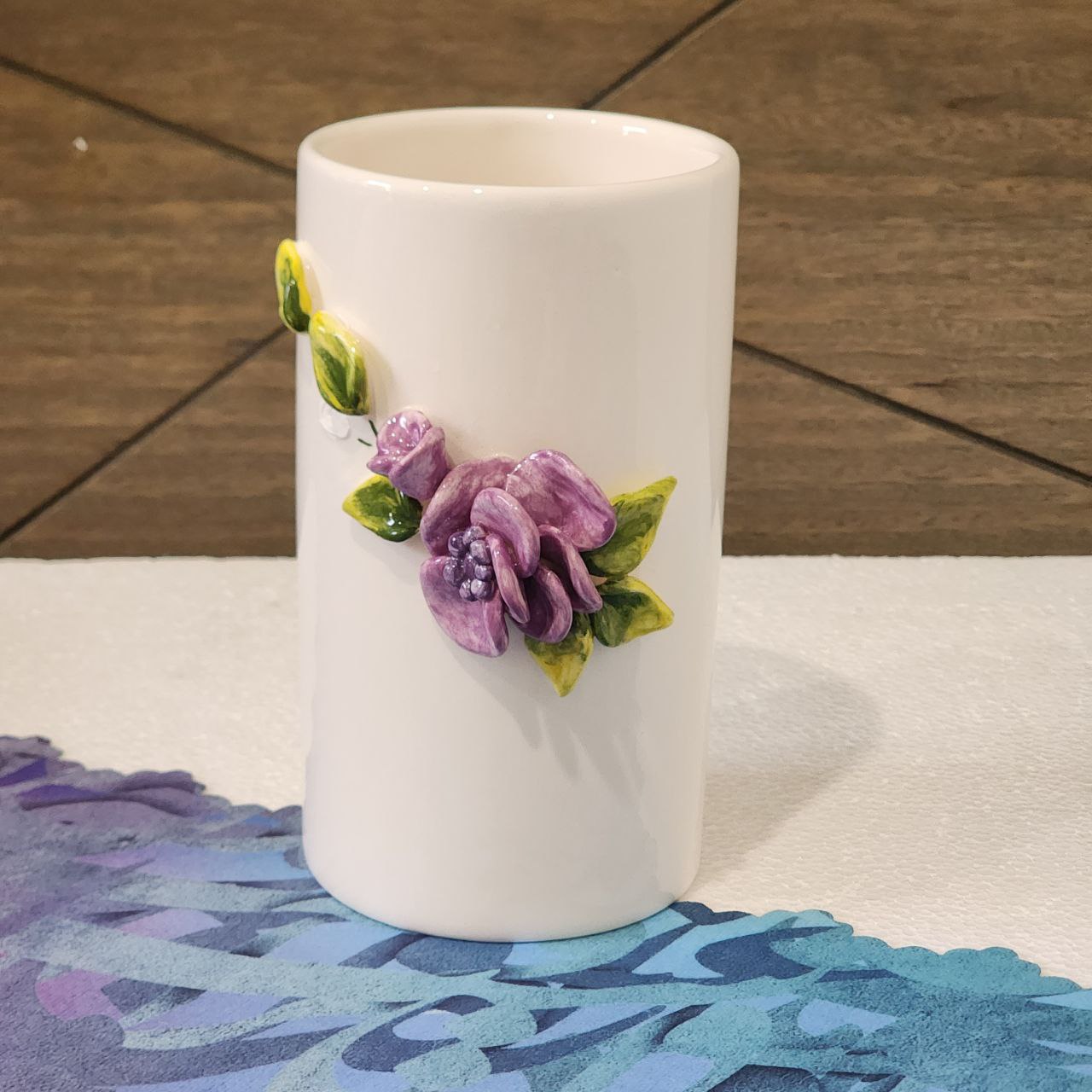 Violet vase