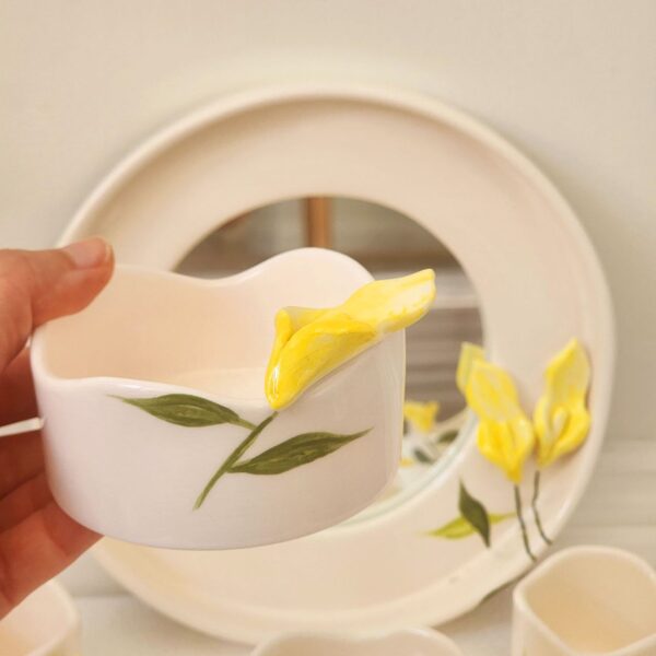 calla lily enamel