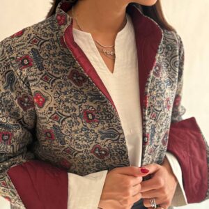 Reversible women’s jacket with Persian pattern