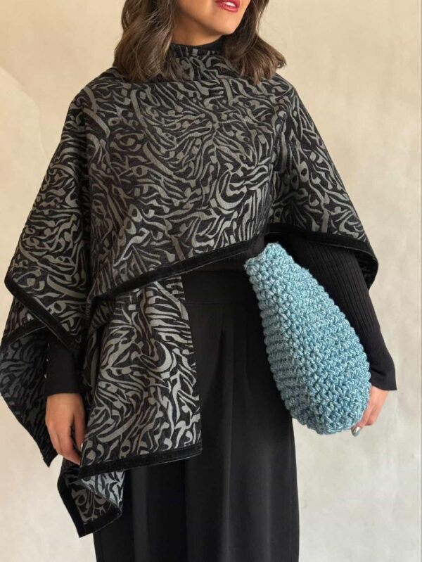 Persian calligraphy poncho
