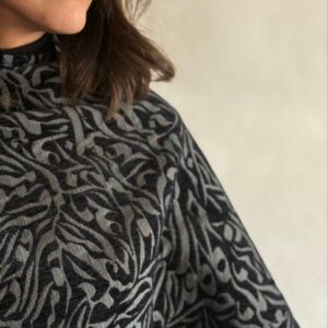 Persian calligraphy poncho