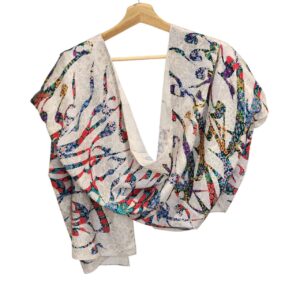 Persian calligraphy scarf