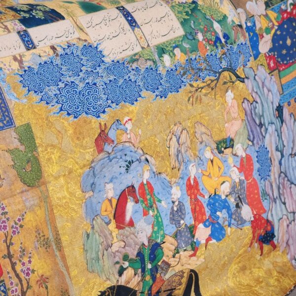 Shahnameh calligraphy scarf