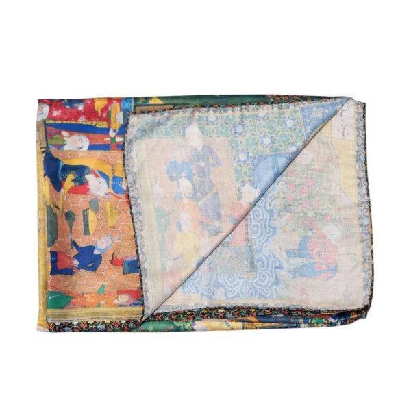 Shahnameh calligraphy scarf